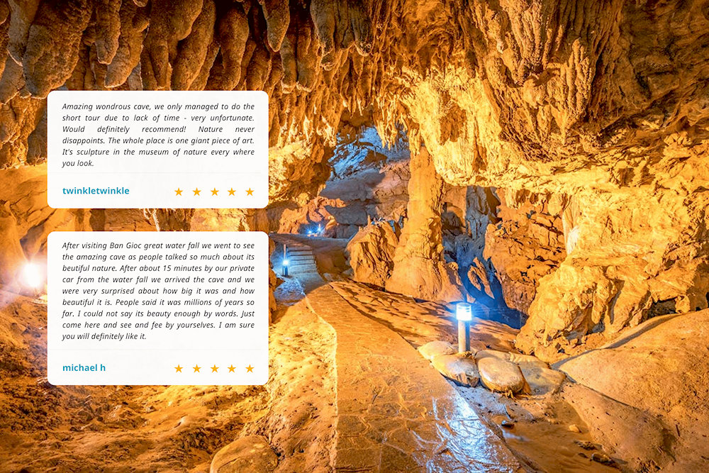 Tourists' feelings about the magical beauty inside Nguom Ngao Cave
